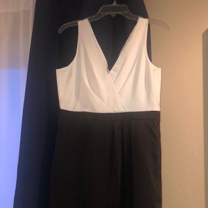 Limited color block cocktail dress
